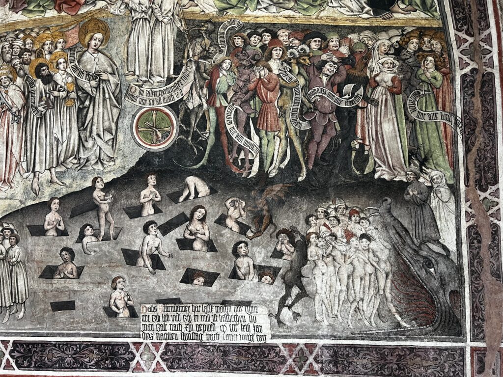Fresko vom Jüngsten Gericht in St. Magdalena